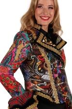 Thetru Karneval Damen Kost&uuml;m Jacke Patchwork Fiesta