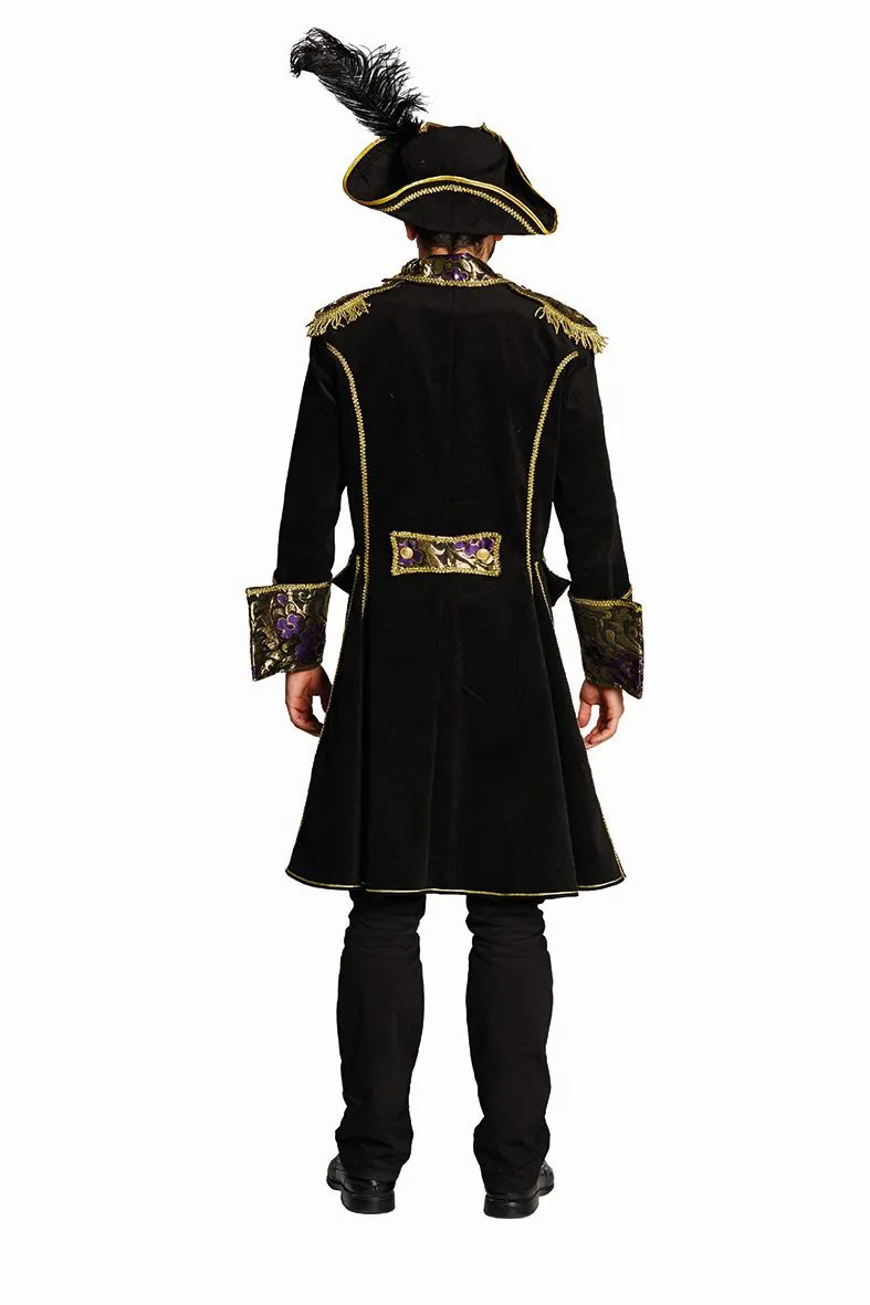 Karneval Herren Kost&uuml;m Piraten Mantel Deluxe