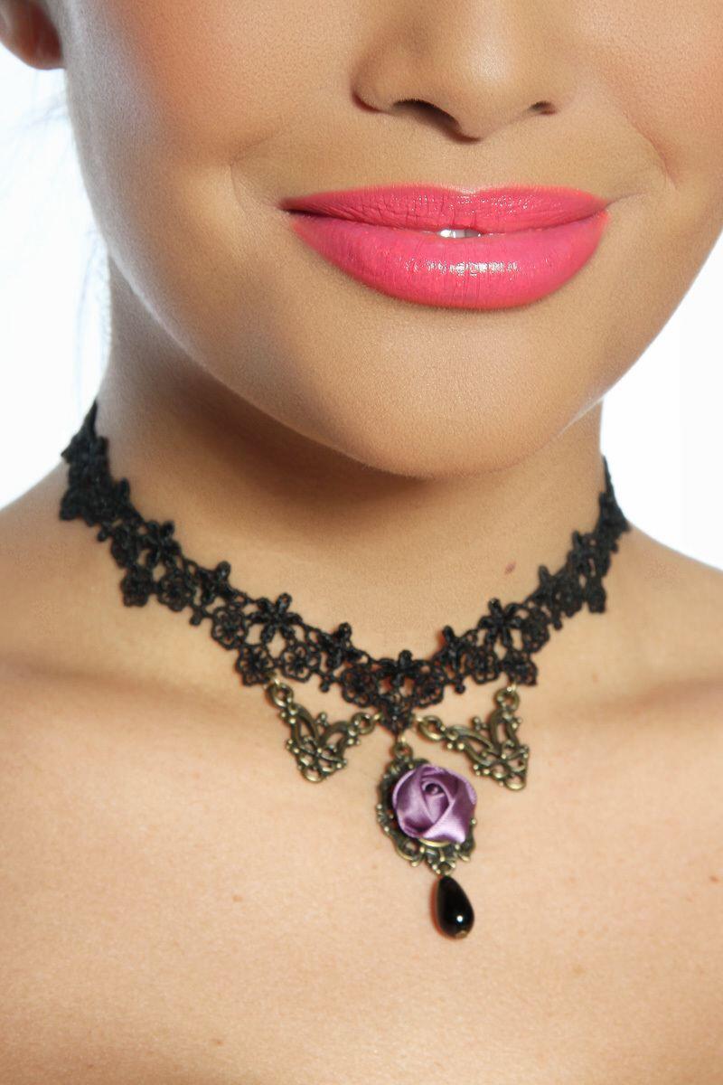 Karneval Halloween Halsband Kette Gothic Collier