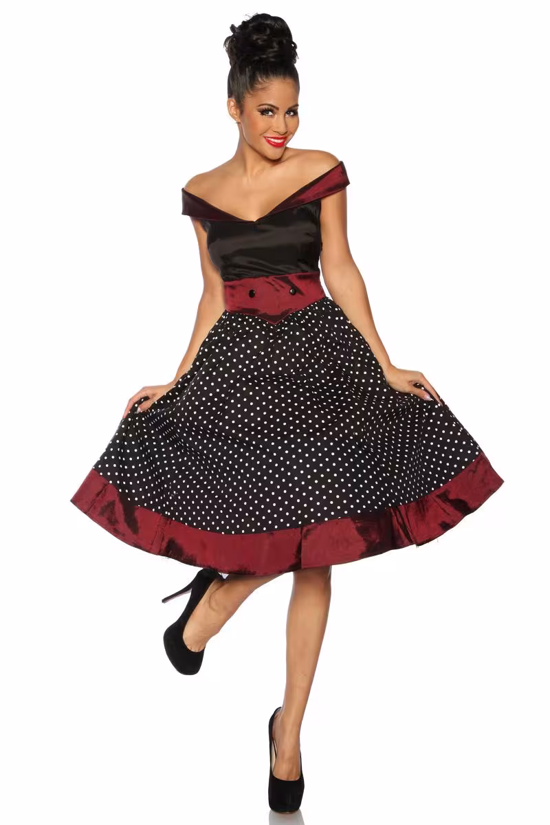 Damen Kleid Abiball Rockabilly