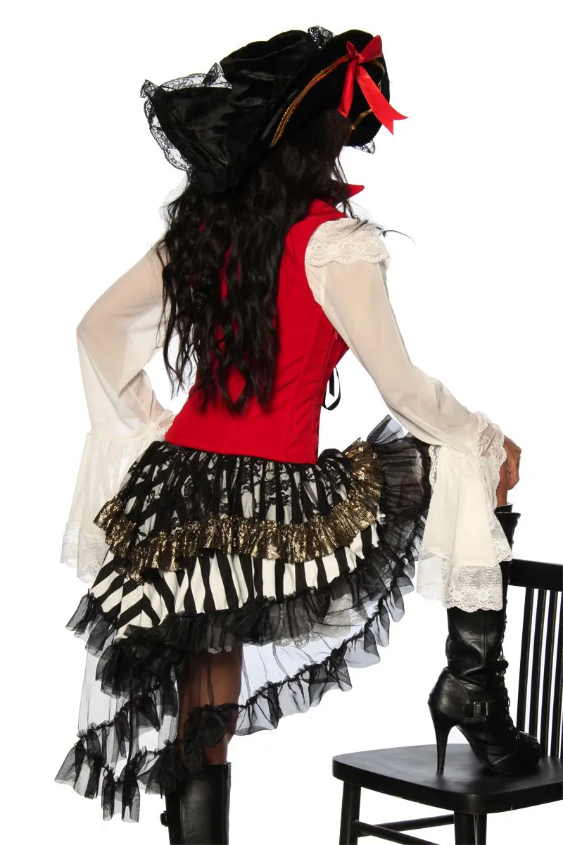 Karneval Damen Kost&uuml;m Piratin Ella