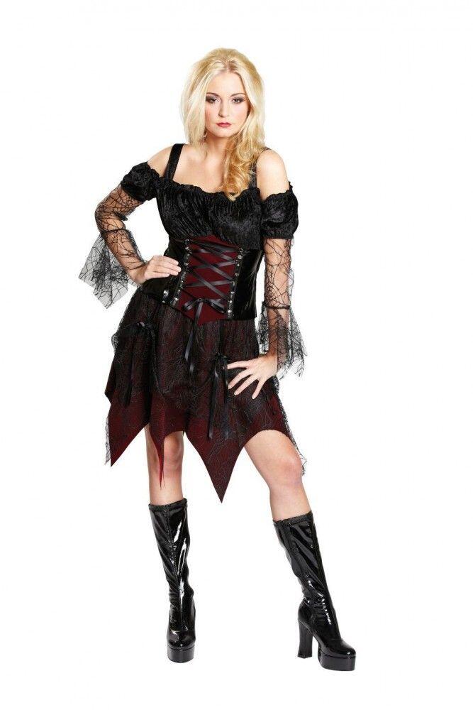 Karneval Halloween Damen Kostüm Gothic Queen