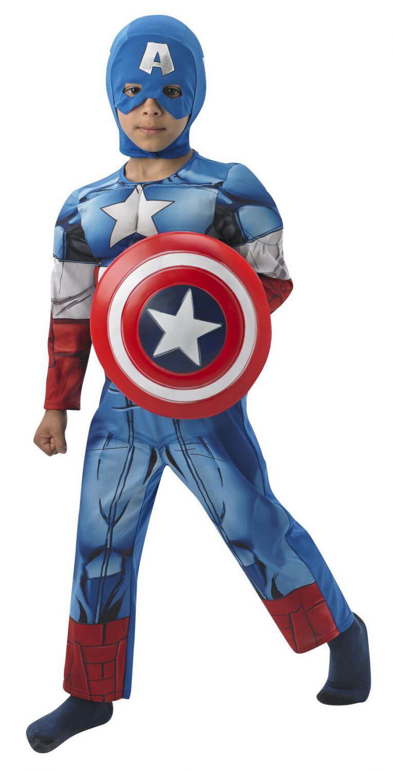 Karneval Jungen Kost&uuml;m Captain America Deluxe