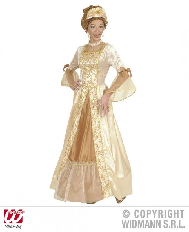 Karneval Damen Kost&uuml;m Gold Prinzessin