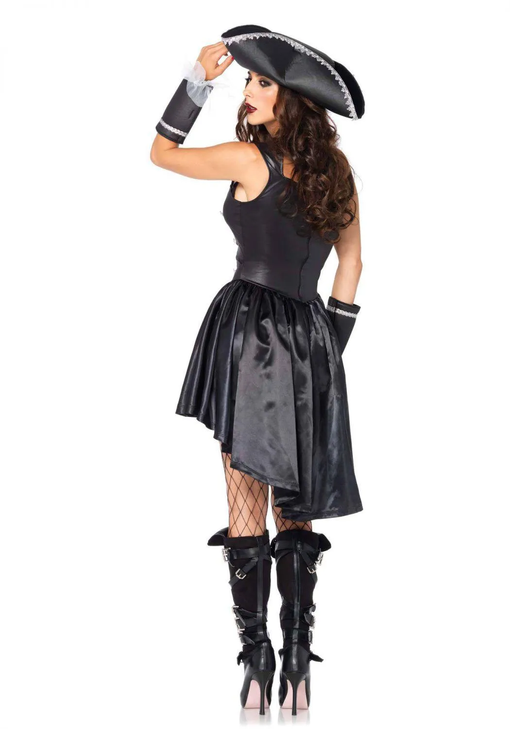 Leg Avenue Karneval Kost&uuml;m Piratin Captain Black Heart