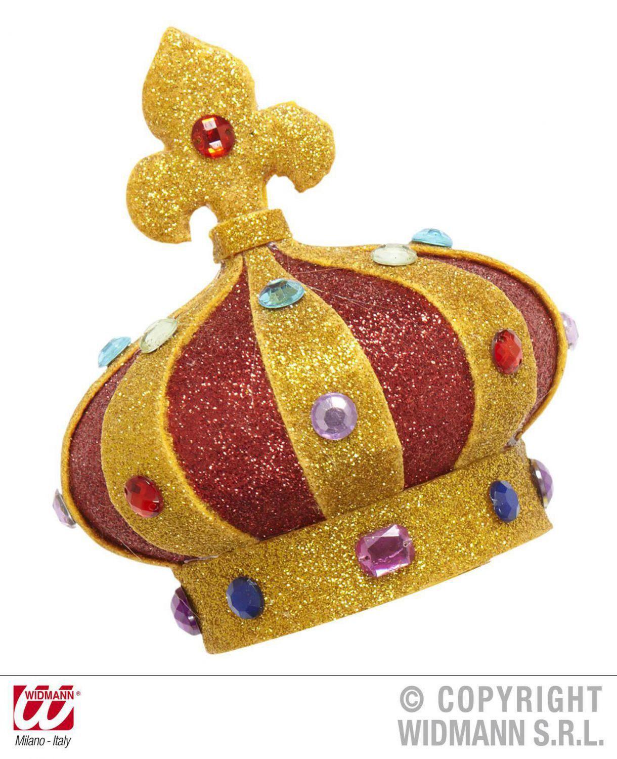 Karneval Krone Glitzer Miniatur