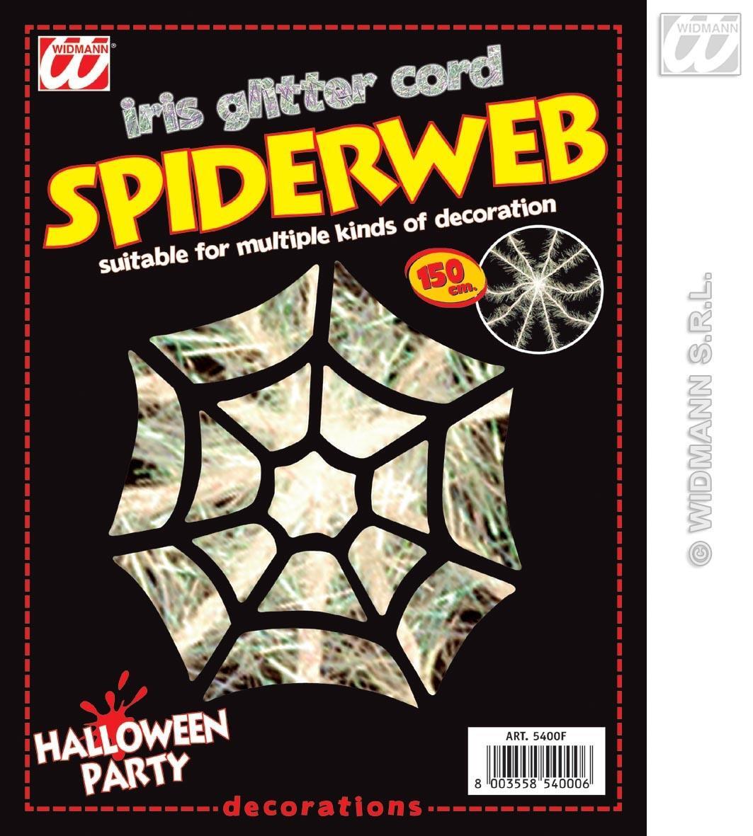 Halloween - Dekoration irisierendes Spinnennetz