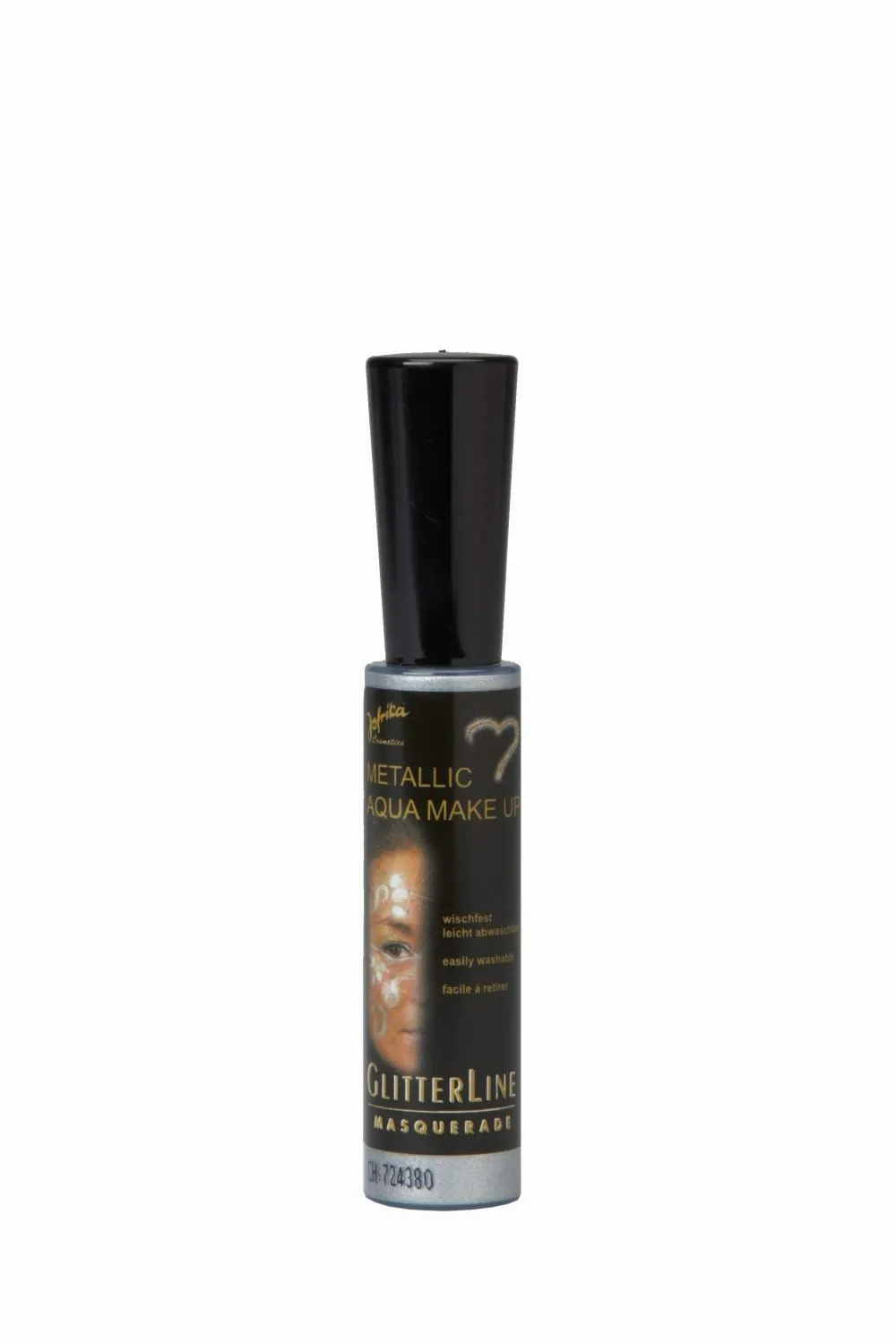 Karneval Metallic Aqua Make-Up silber