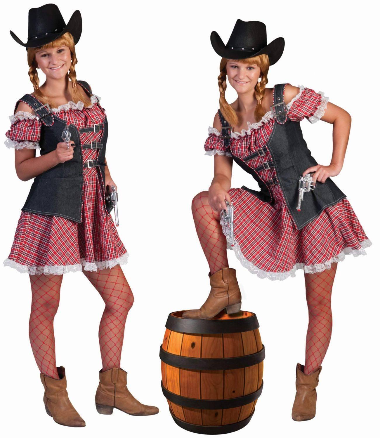 Karneval Damen Kostüm Cowgirl Denim Ranger