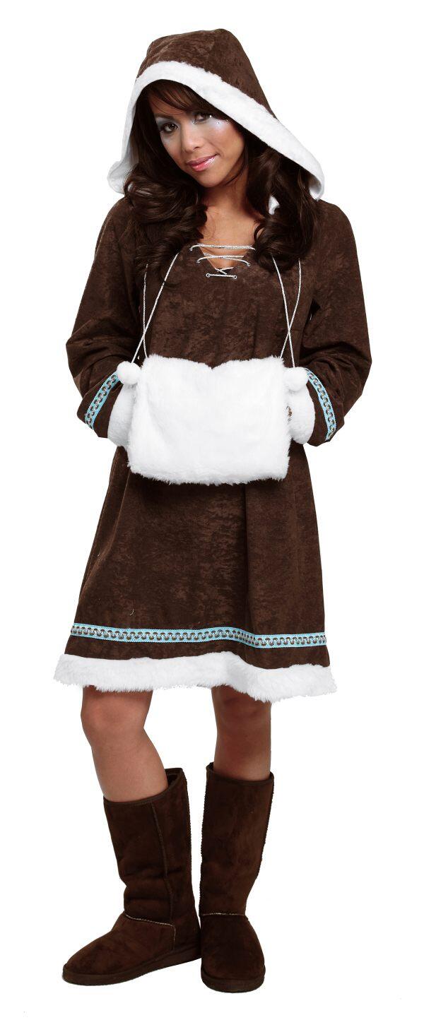 Karneval Damen Kostüm Eskimo-Dame
