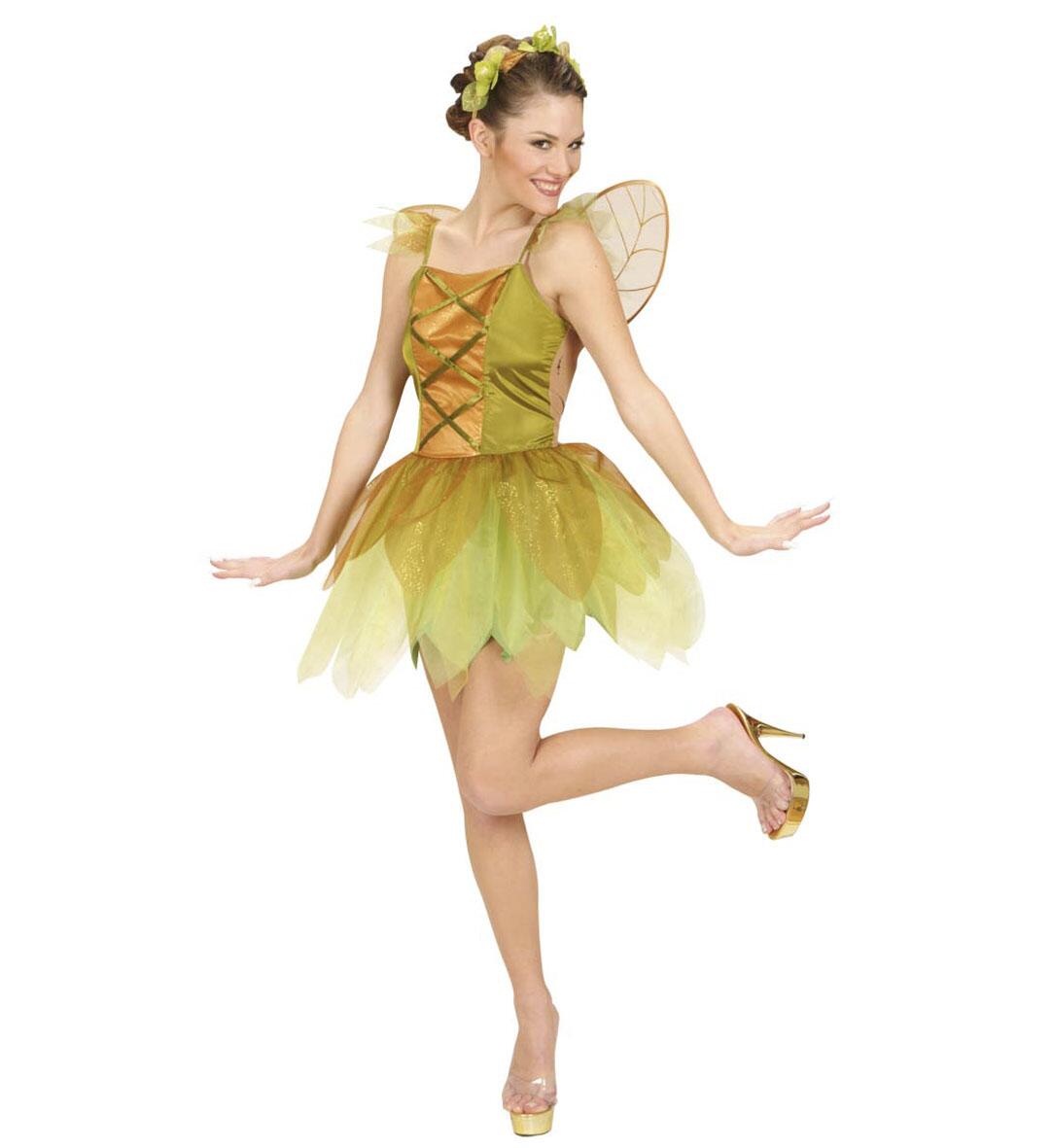 Karneval Damen Kost&uuml;m Fee Golden Forrest