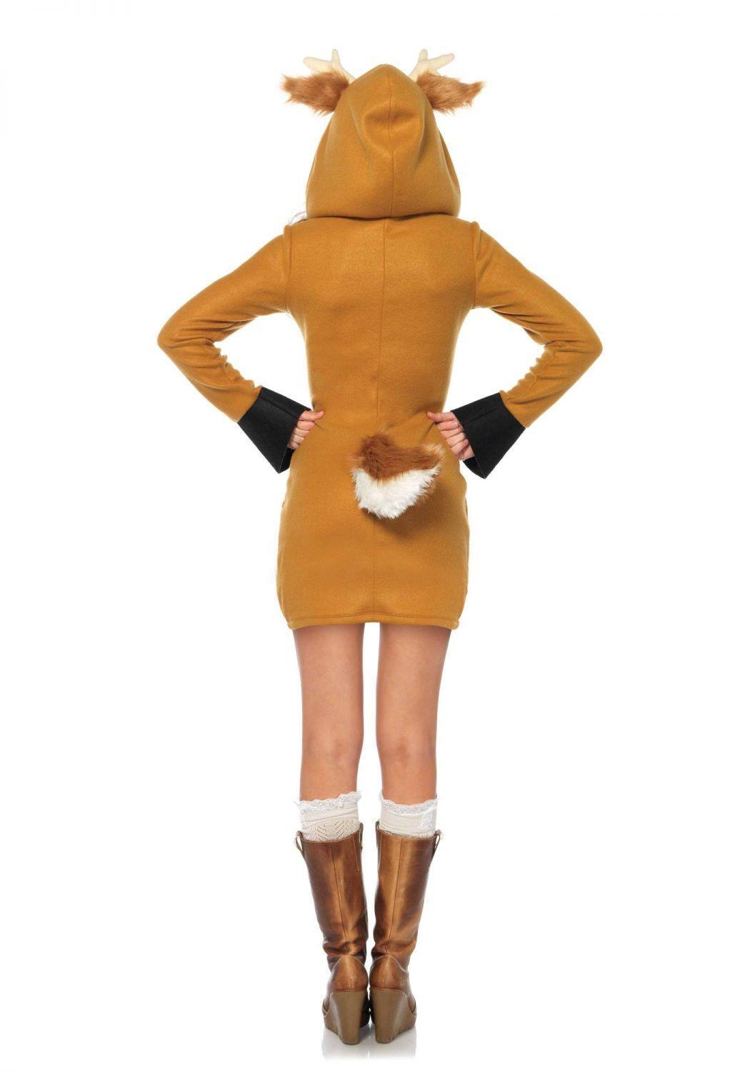 Karneval Damen Kost&uuml;m Fleece Reh Cozy Fawn