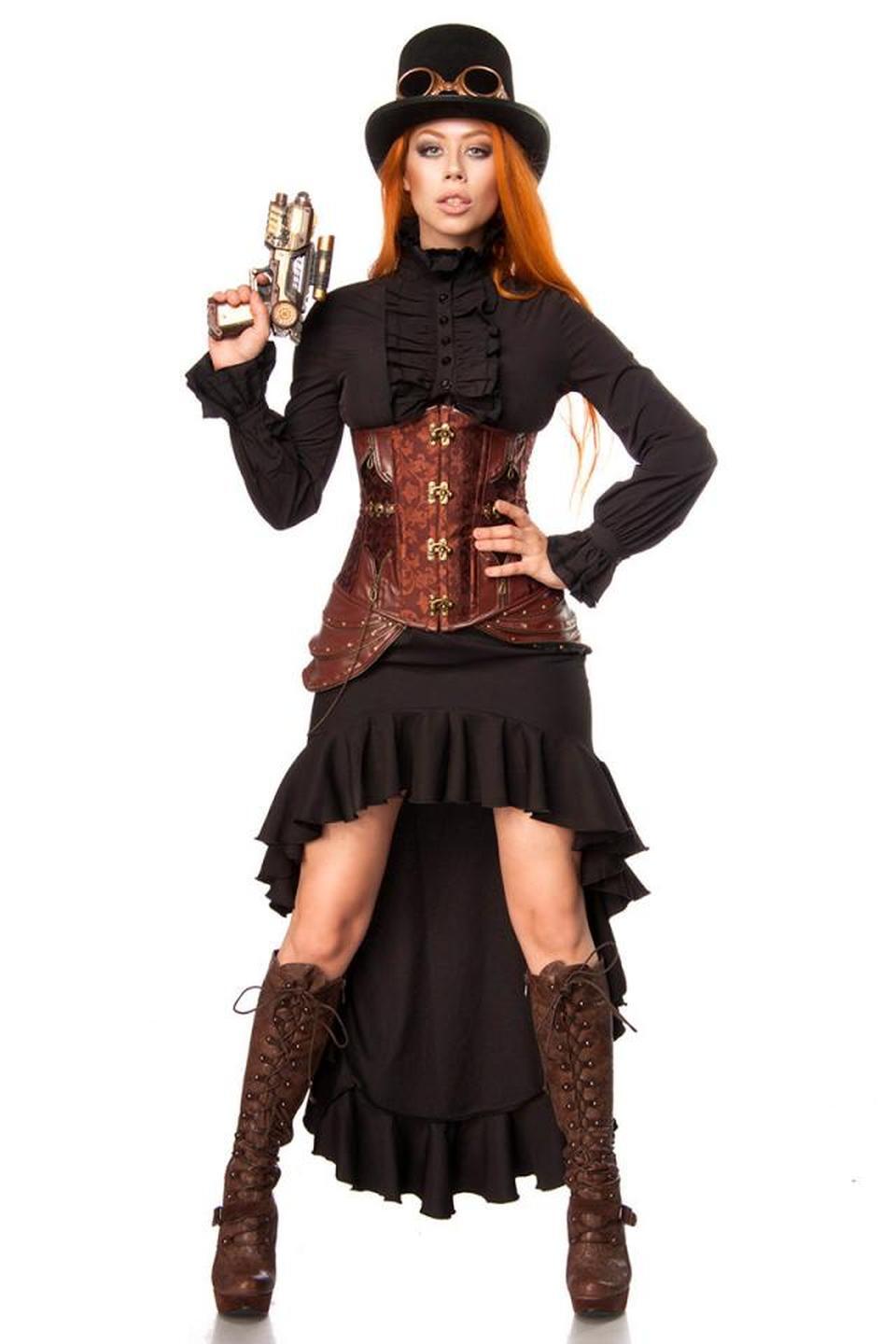 Karneval Damen Kost&uuml;m Steampunk Fighter