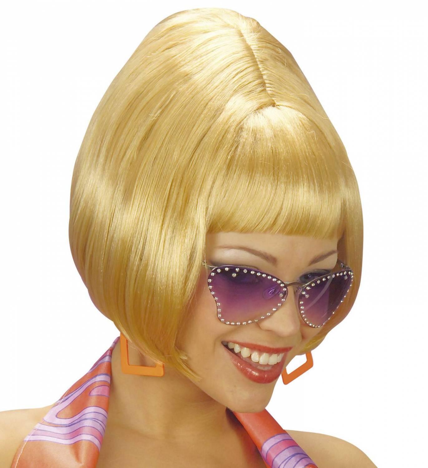 Karneval Damen Per&uuml;cke 70 er blond