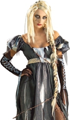 Karneval Halloween Damen Perücke R.I.P Unzel