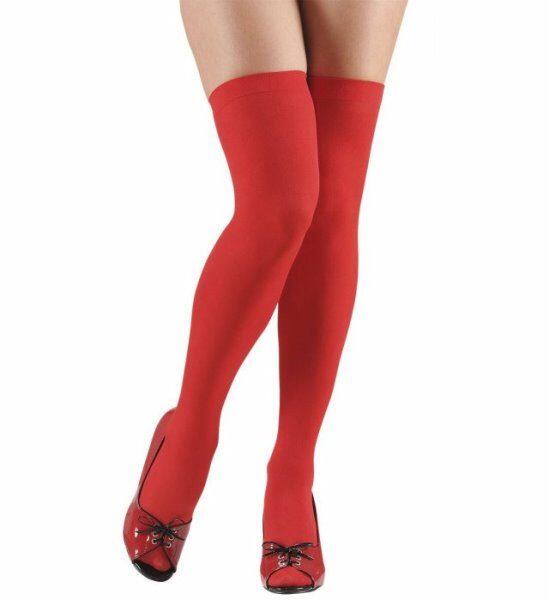 DRESS ME UP Overknee Strümpfe - Pink Mit Weißen Punkten