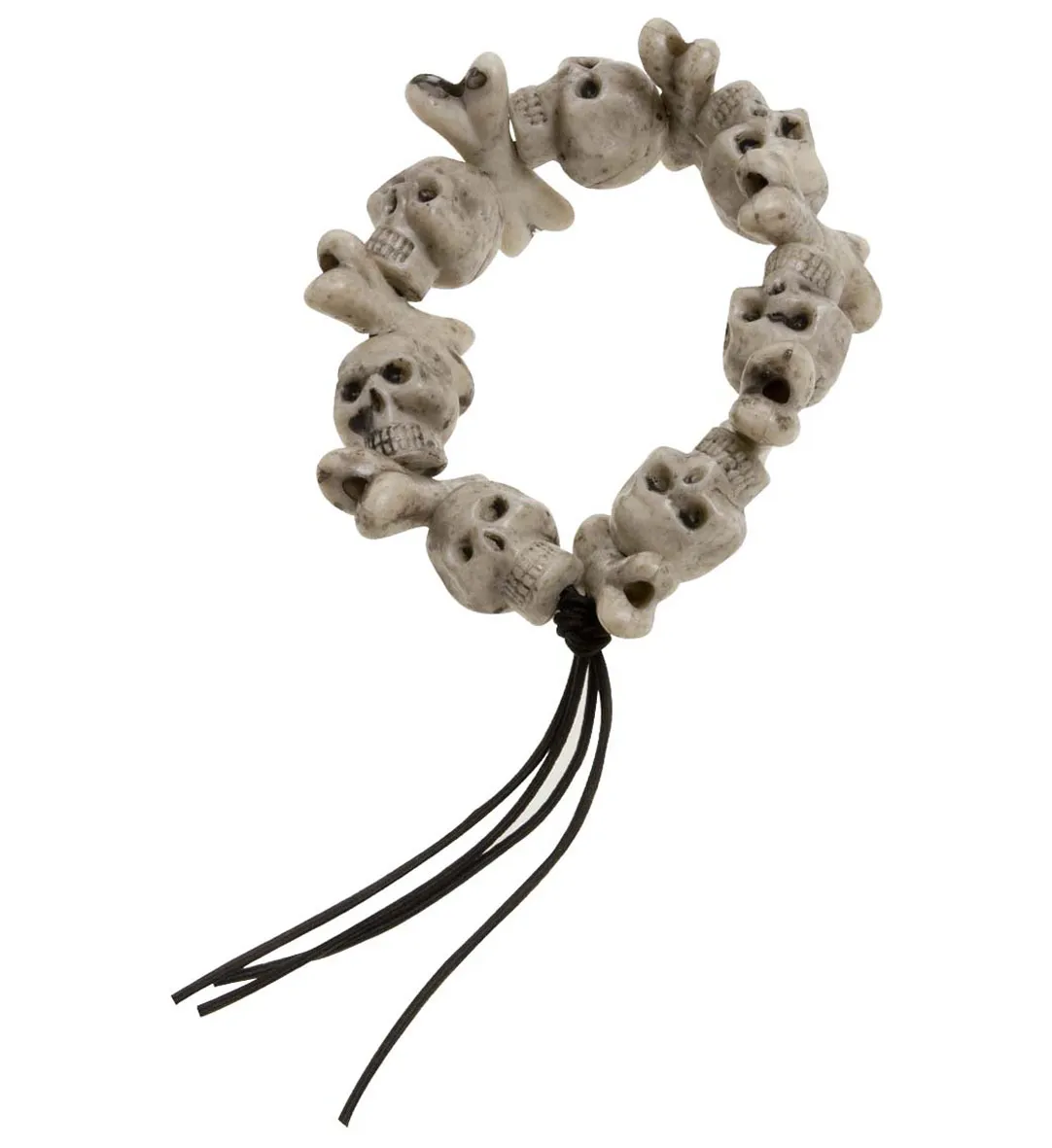 Karneval Halloween Armband mit Totenk&ouml;pfen