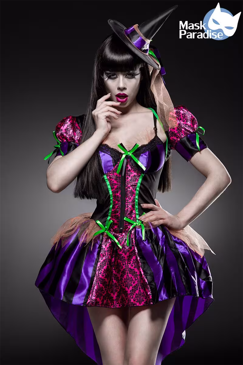 Karneval Halloween Damen Kost&uuml;m Sexy Hexe