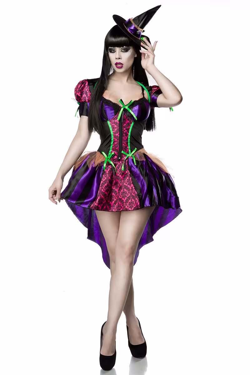 Karneval Halloween Damen Kost&uuml;m Sexy Hexe