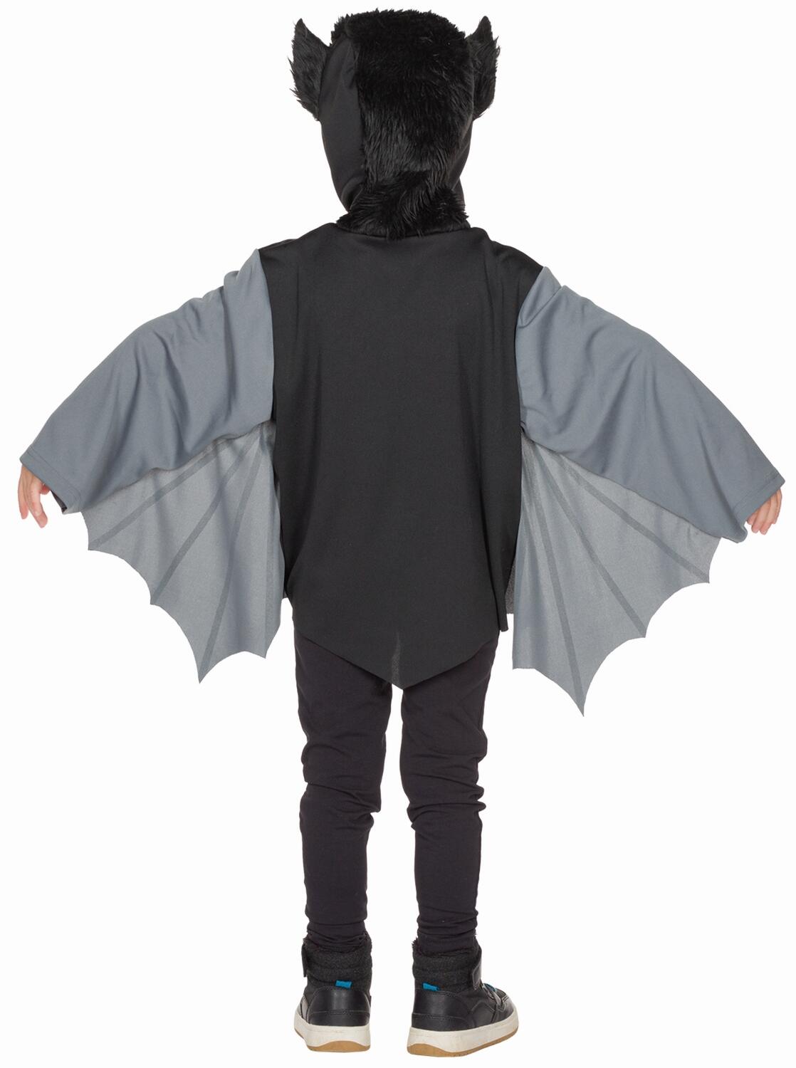 Kinder Fledermaus-Strampler – Schwarzer Samtumhang Mit Kapuze, Für Halloween & Cosplay