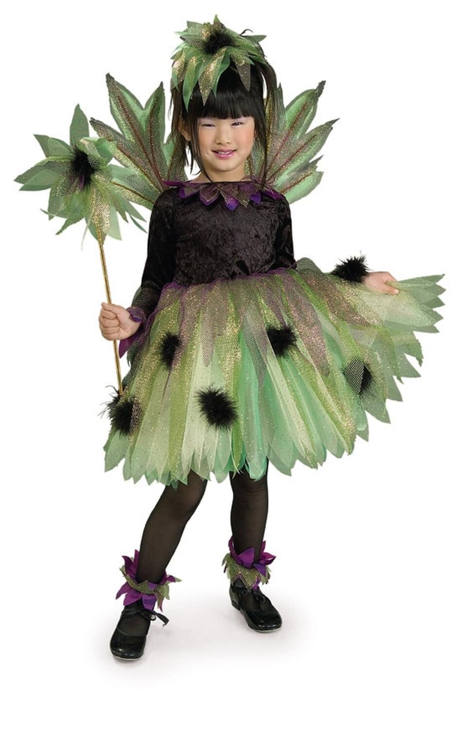 Karneval Halloween Mädchen Kostüm Elfe Kobold Spooky Sprite