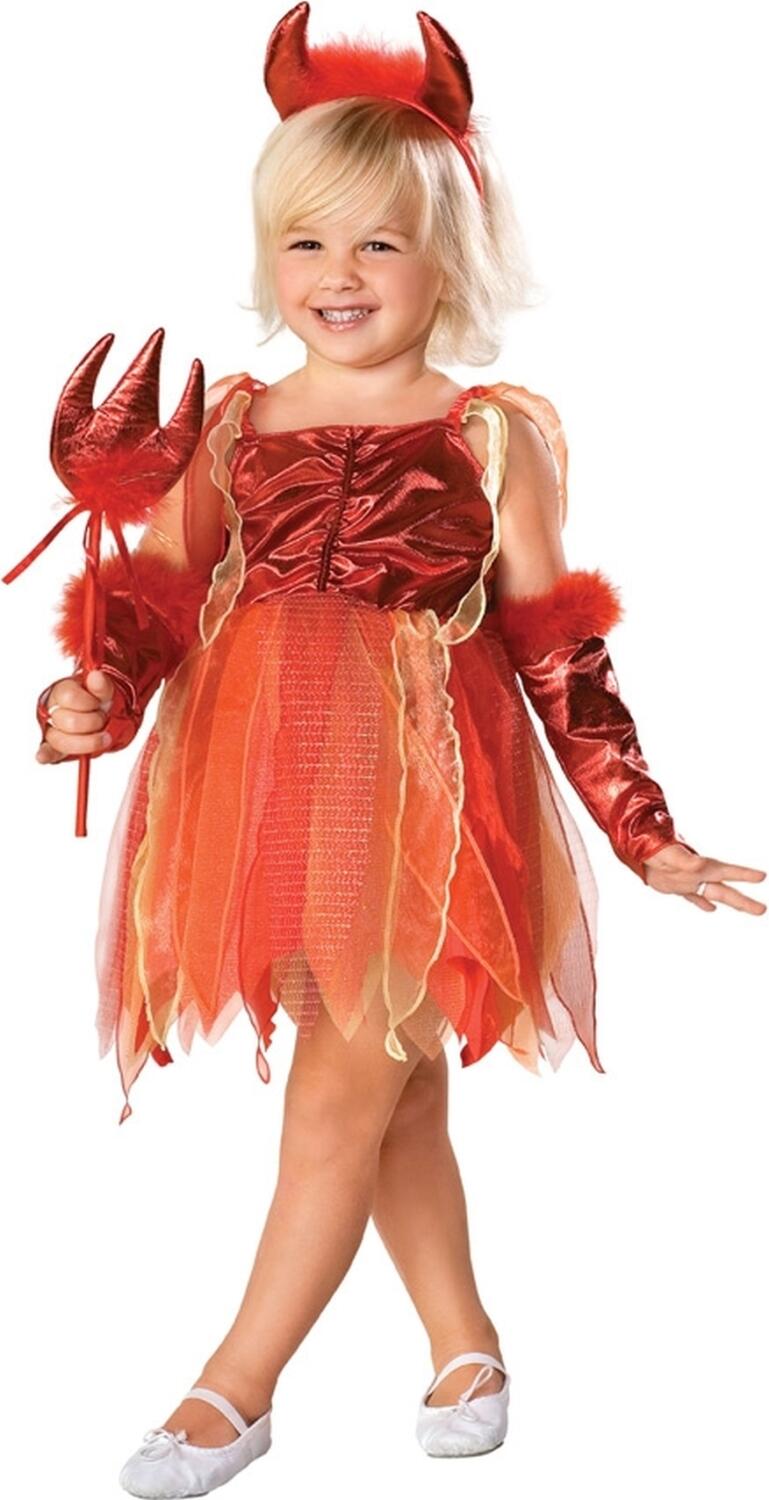 Karneval Halloween Mädchen Kostüm Teufel Lil Devil