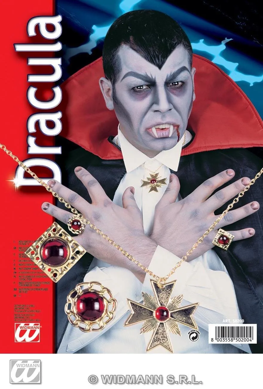 Karneval Halloween Schmuck Set DRACULA