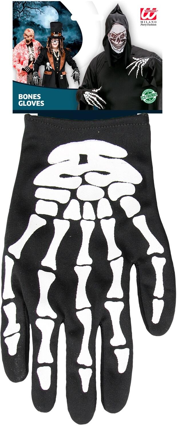 Karneval Halloween Skelett Handschuhe Erwachsene