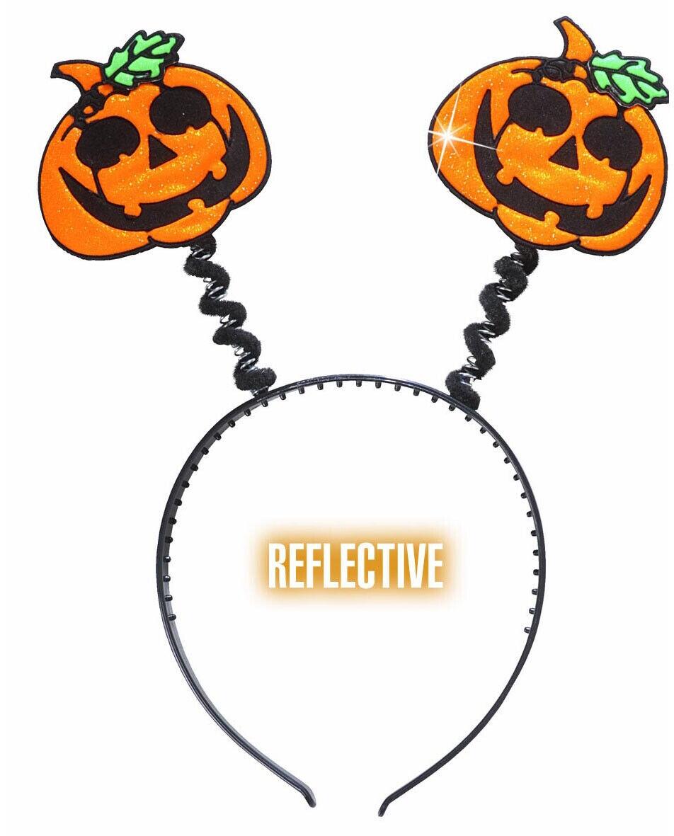 Karneval Halloween reflektierender K&uuml;rbis Haarreif