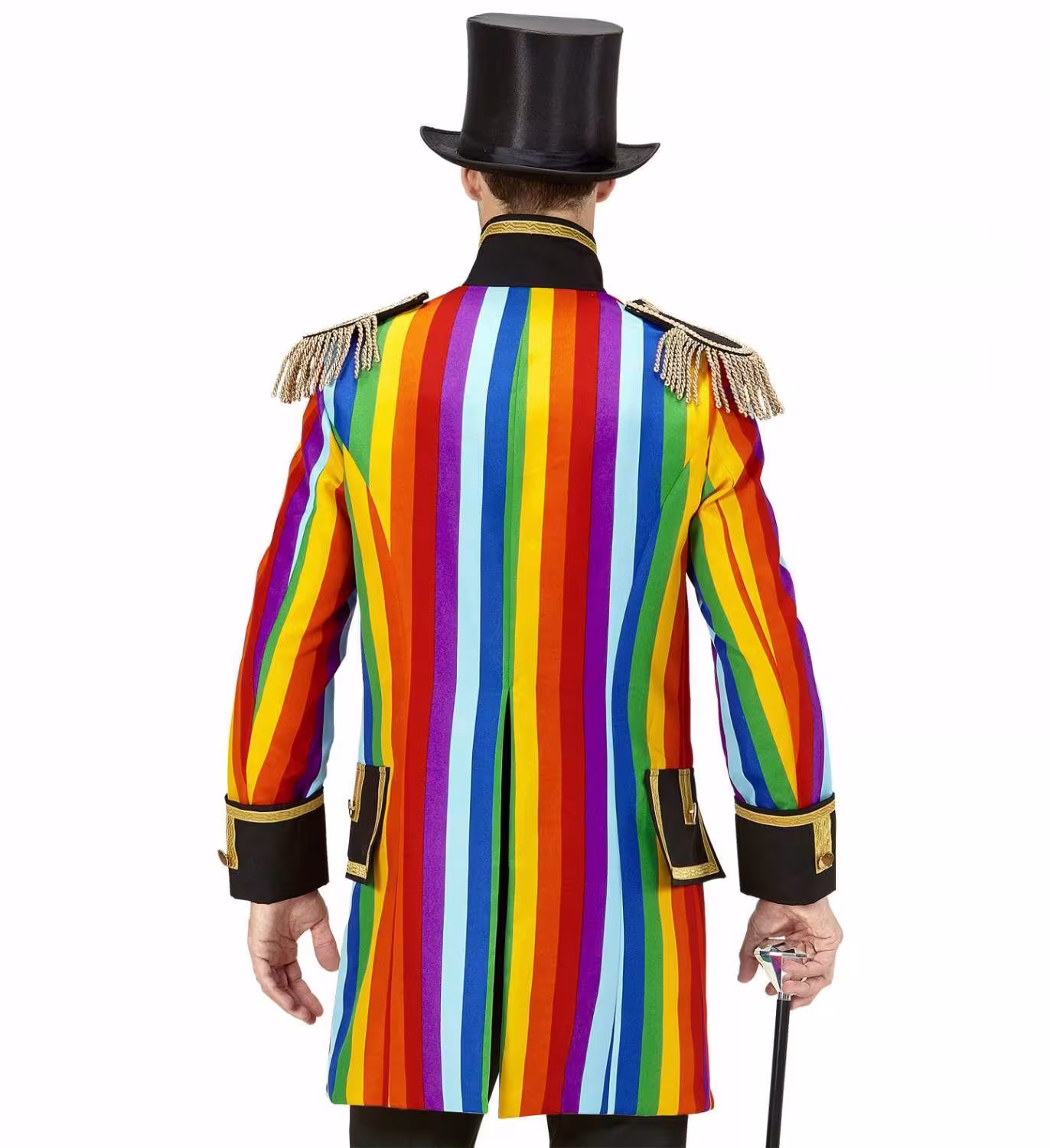 Karneval Herren Kost&uuml;m Jackett Frack Rainbow