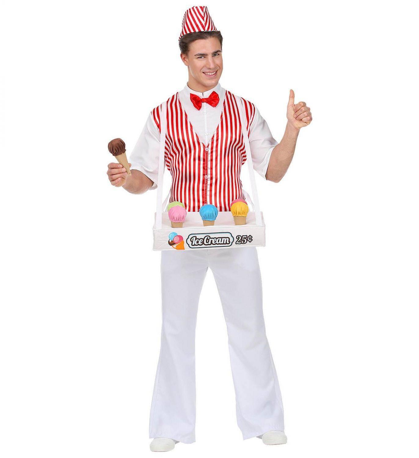 Karneval Herren Kost&uuml;m Retro Eismann