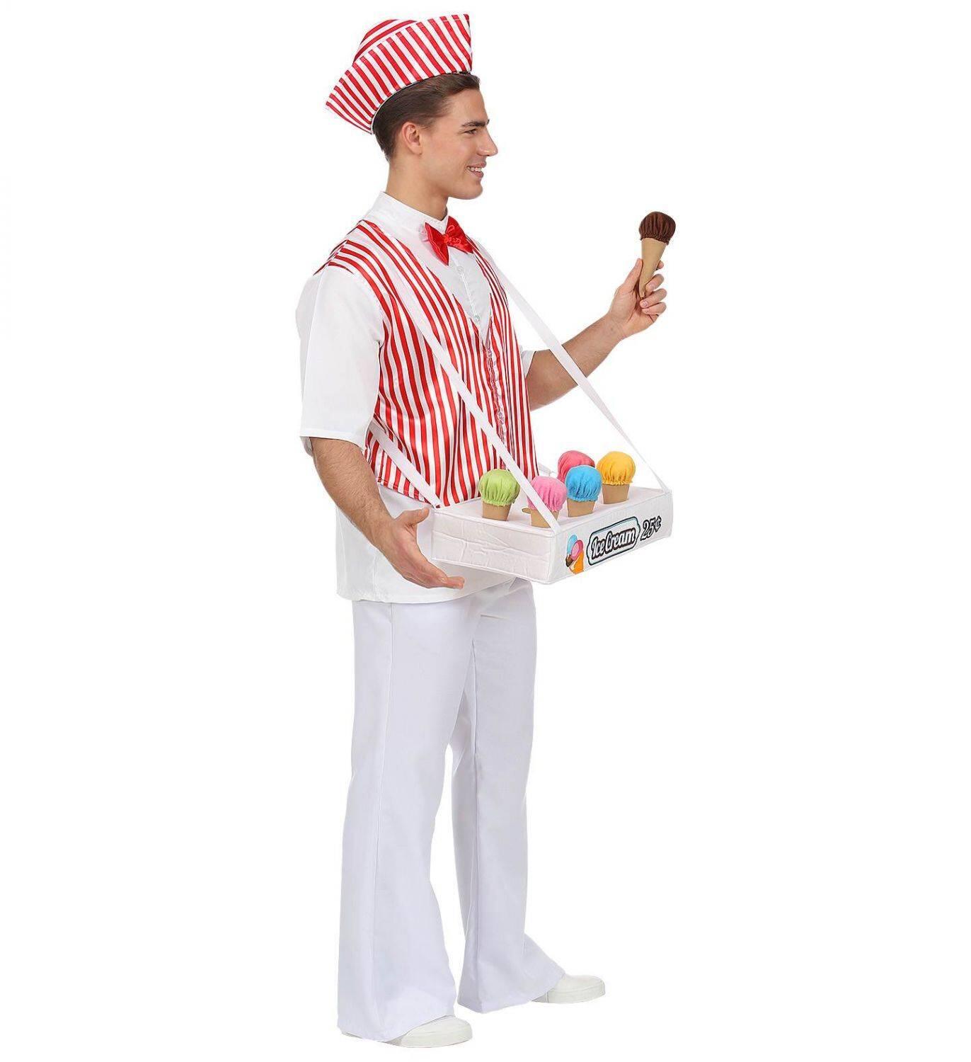 Karneval Herren Kost&uuml;m Retro Eismann