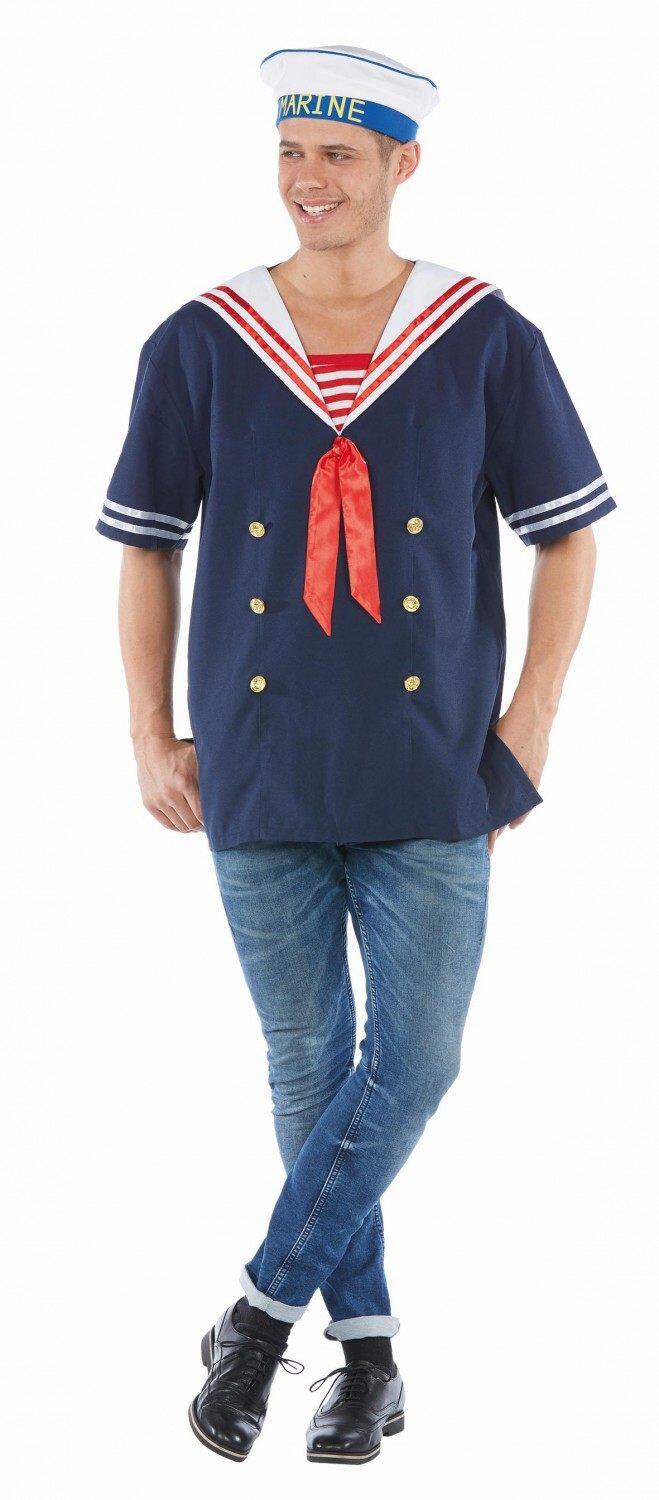 Karneval Herren Kost&uuml;m Matrose blau