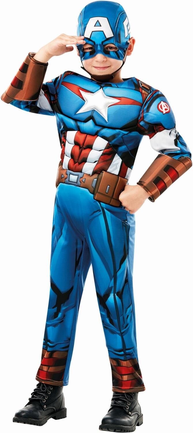 Karneval Jungen Kostüm Captain America Avengers Assemble Deluxe