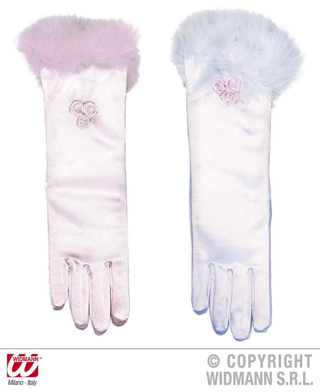 Karneval Kinder Handschuhe lang Farbwahl