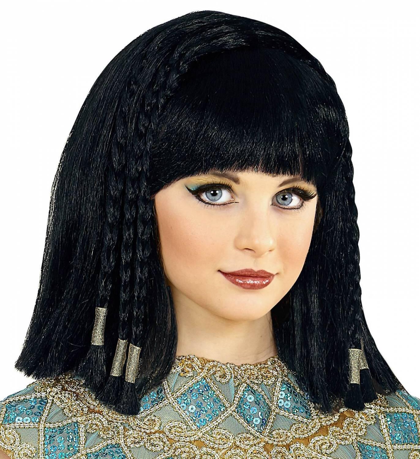 Karneval Kinder Perücke Cleopatra geflochten