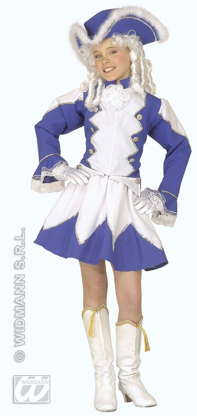 Karneval Mädchen Kostüm Tanzmarie blau