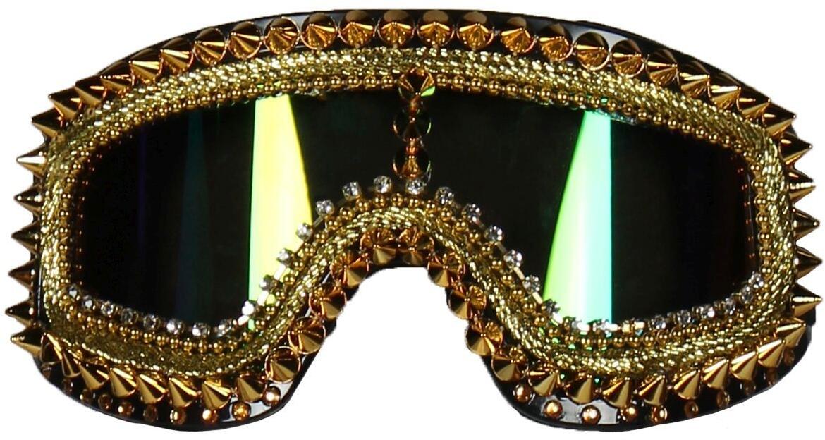 Karneval Skibrille Brille Gold Digger