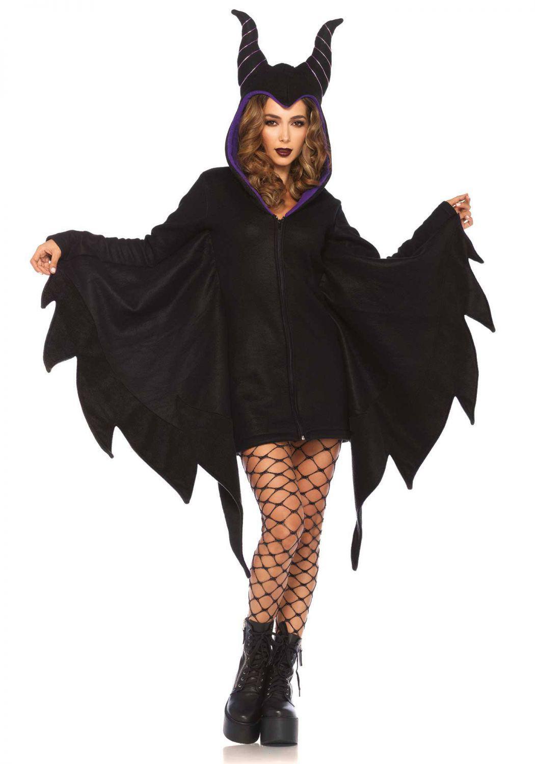 Karneval Halloween Damen Kostüm Zauberin Cozy Maleficient