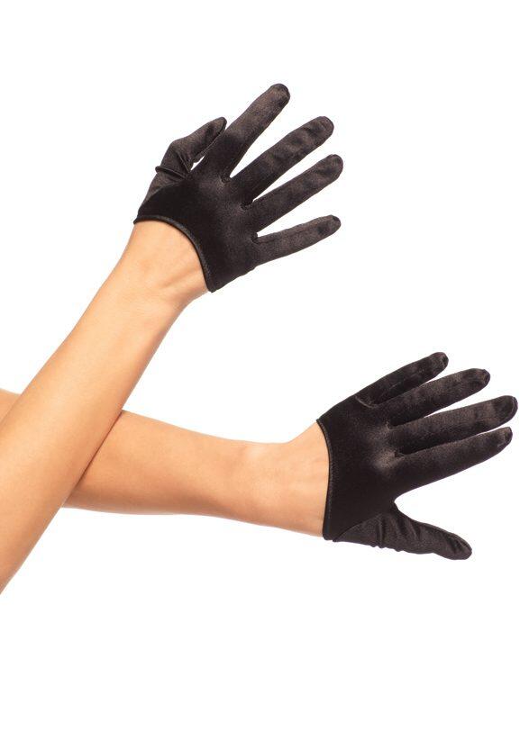 Leg Avenue Mini Handschuhe Satin Farbwahl