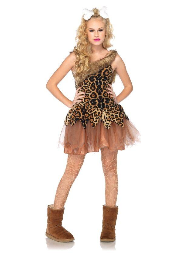 Leg Avenue Tween M&auml;dchen Kost&uuml;m H&ouml;hlenm&auml;dchen