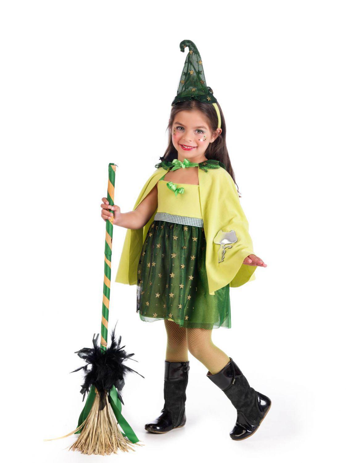 Limit Halloween Karneval M&auml;dchen Kost&uuml;m Hexe Pistacha