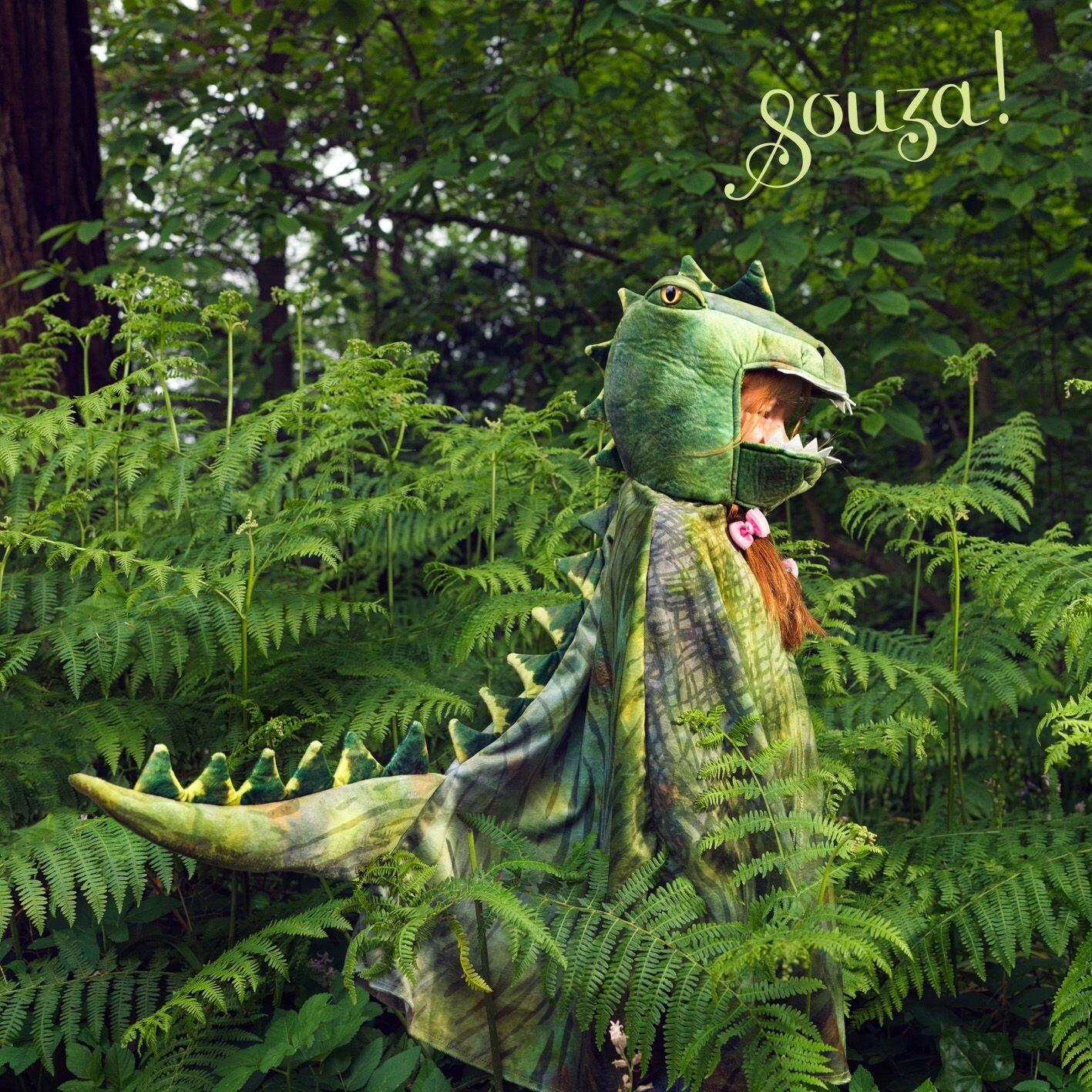 Souza Halloween Karneval Kinder Wende Cape Umhang Dino T-Rex