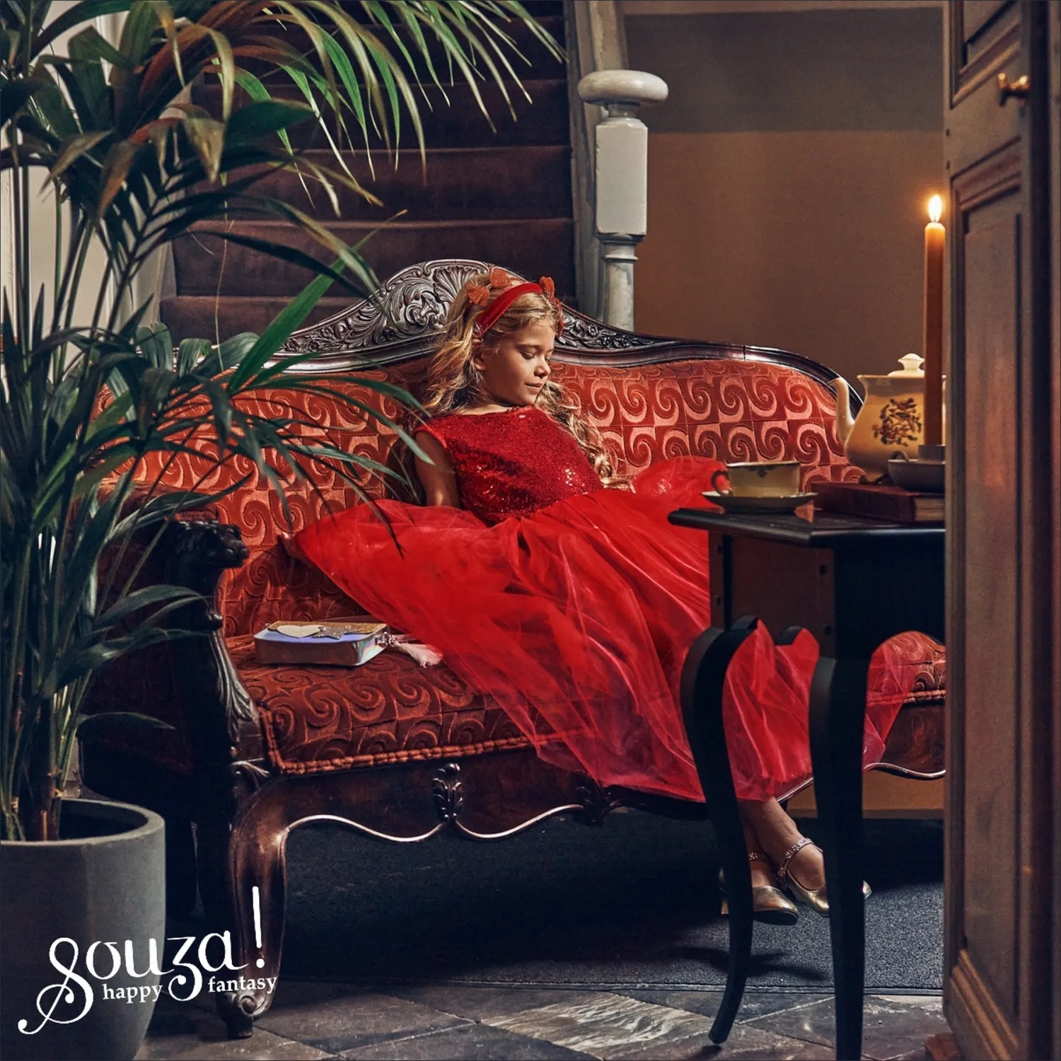 Souza Karneval Halloween M&auml;dchen Kost&uuml;m Teufel Scarlet rot