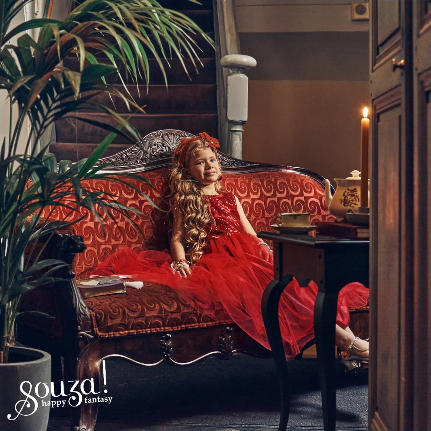 Souza Karneval Halloween M&auml;dchen Kost&uuml;m Teufel Scarlet rot