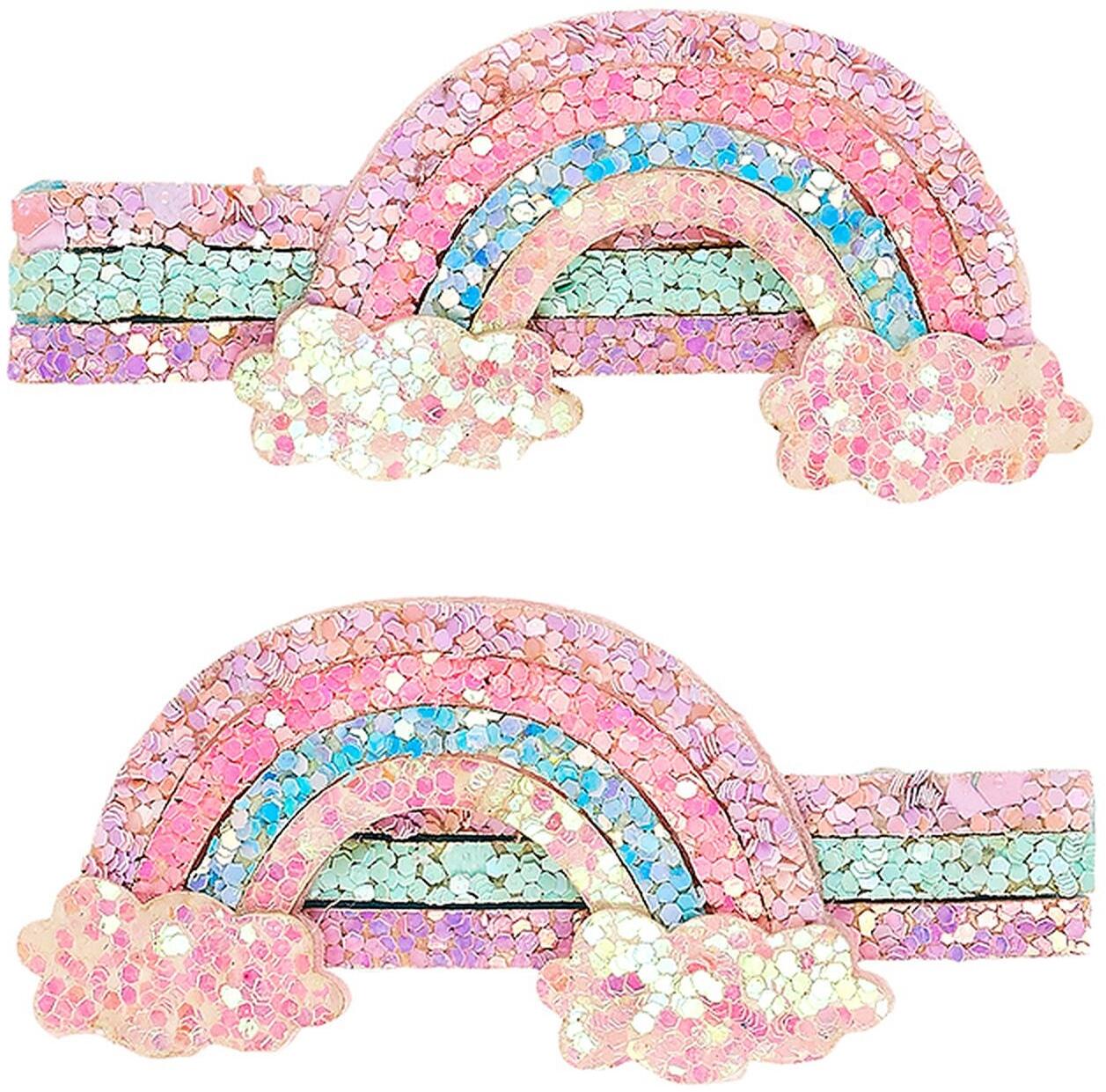 Souza Karneval Kinder Haarclip Regenbogen Djenley