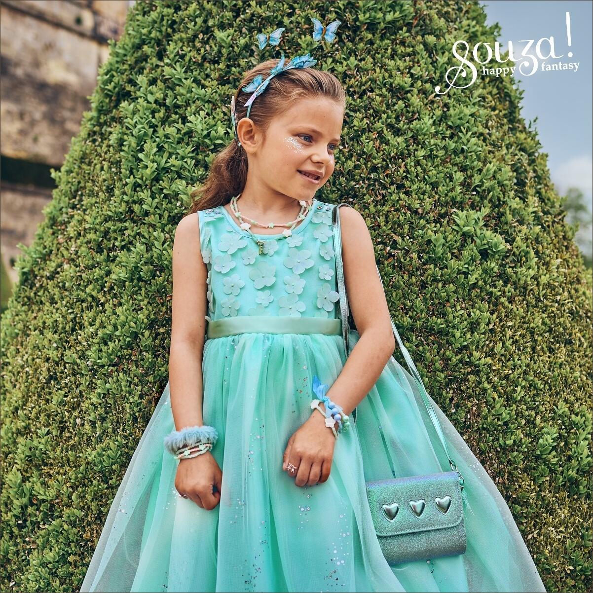 Souza Karneval M&auml;dchen Party-Kleid Blume Florine mint