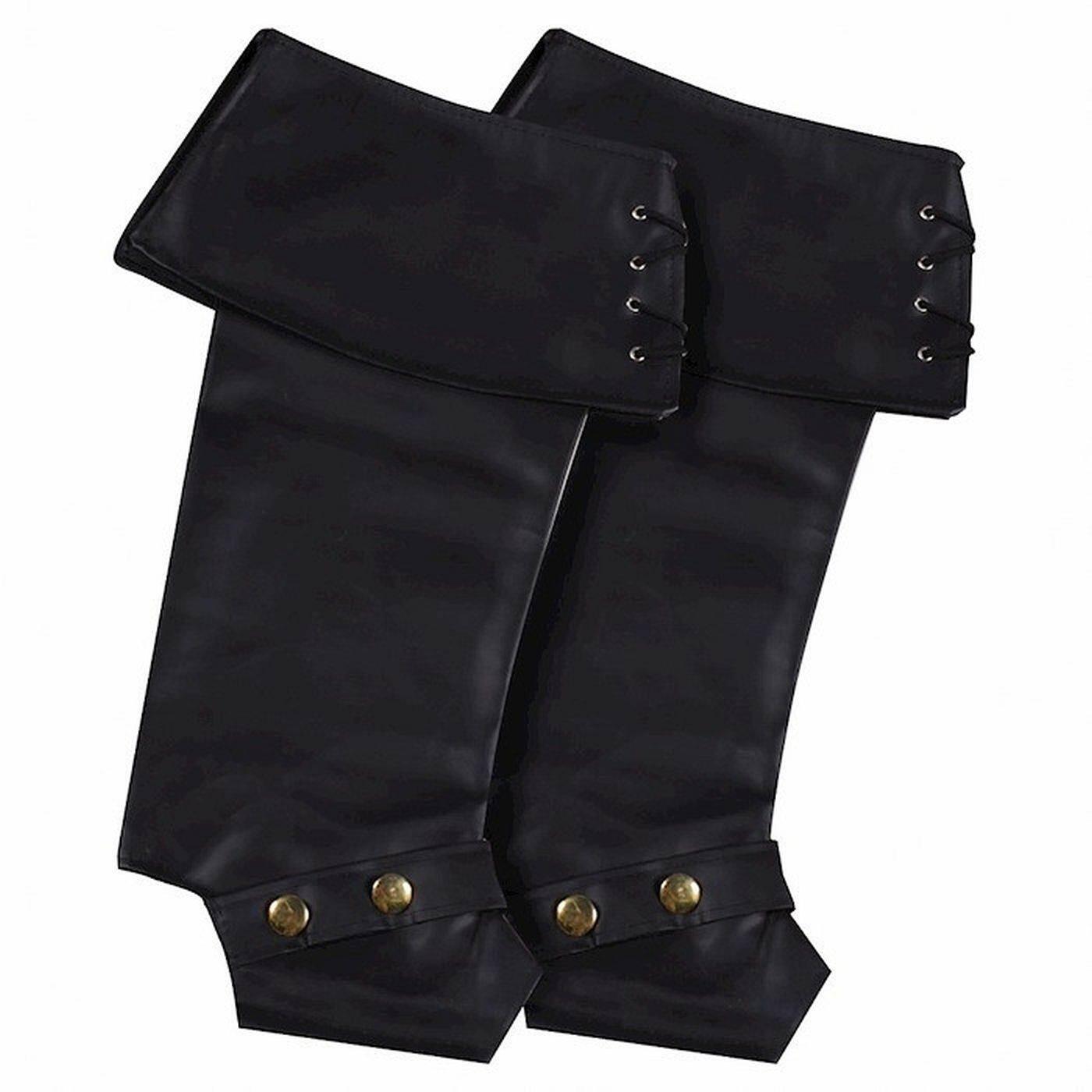 Thetru Karneval Halloween Stiefelstulpen Luxus schwarz