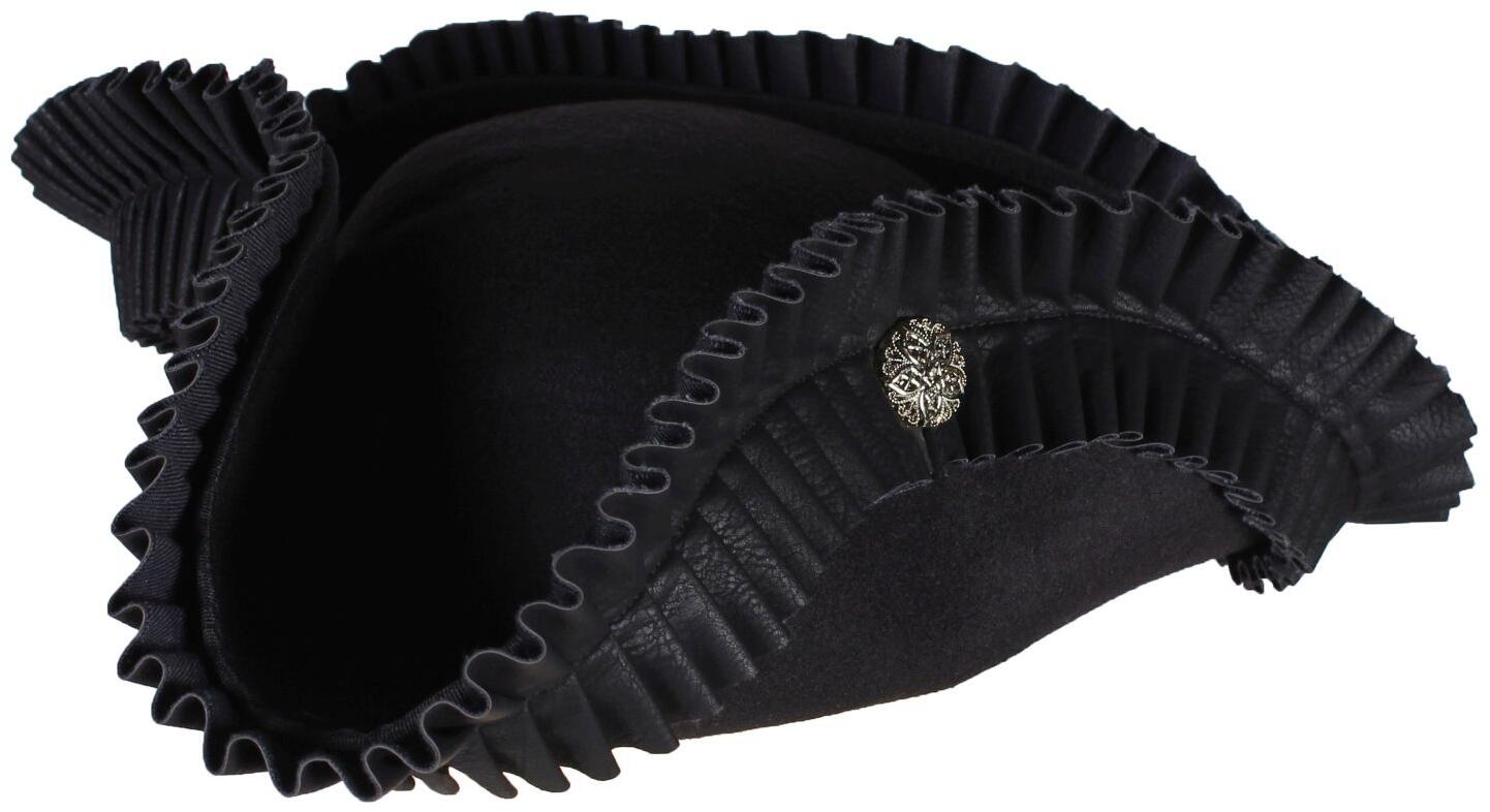 Thetru Karneval Hut Pirat Black Pearl schwarz