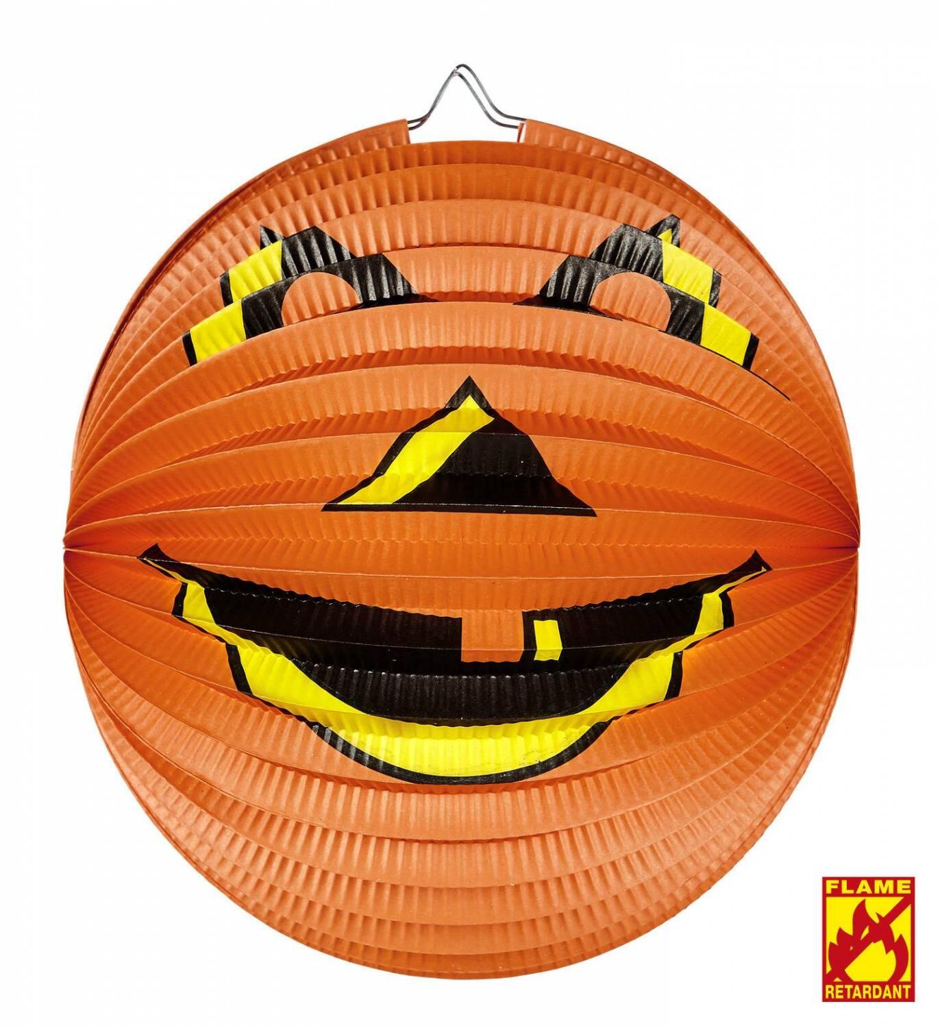 Widmann Halloween Lampion Laterne Kugel-K&uuml;rbis